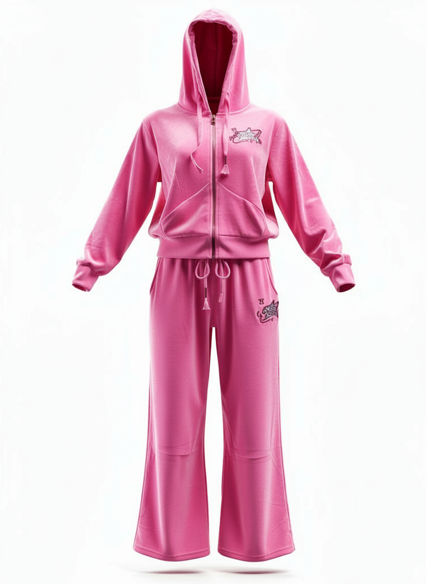 Women's Cropped velvet set