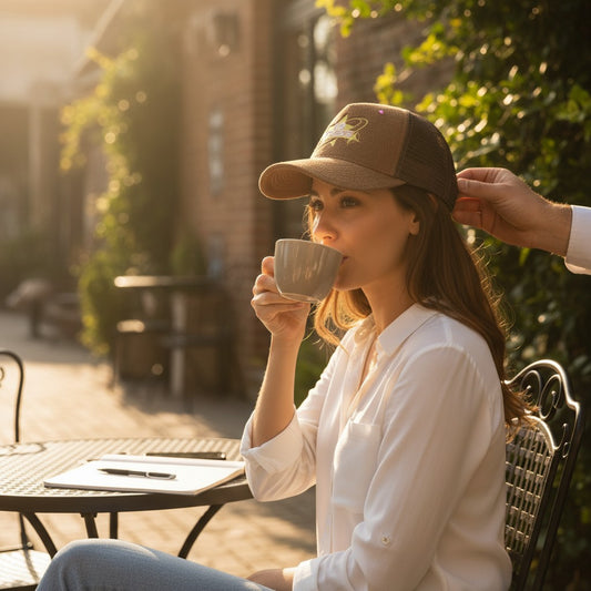 Brown No stress trucker hat