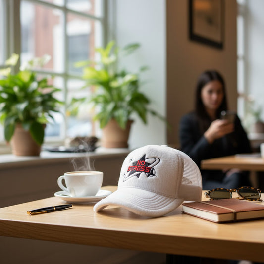 No Stress grey trucker hat