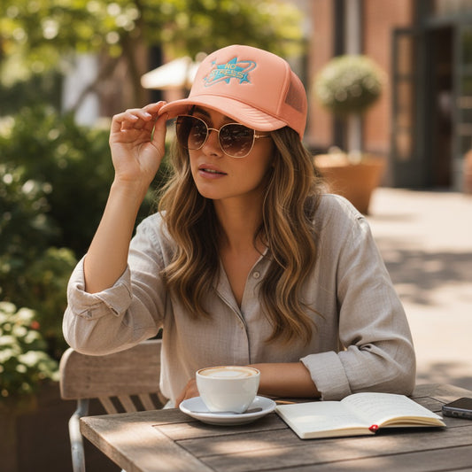 Peach Puff Trucker Hat