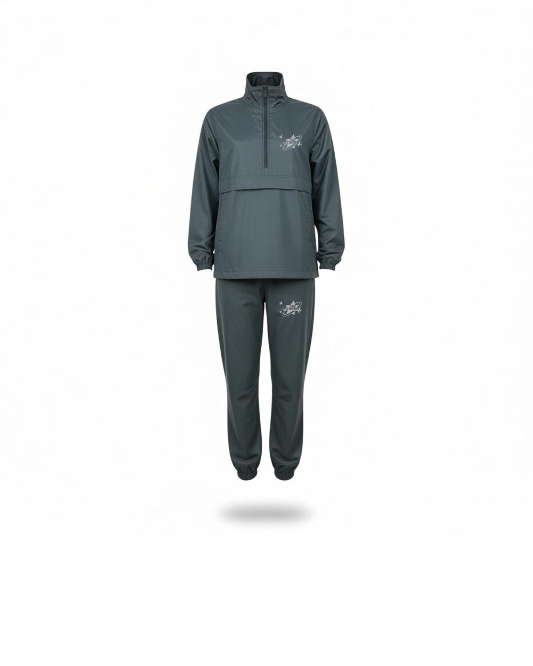 Grey Stacked Windbreaker Set