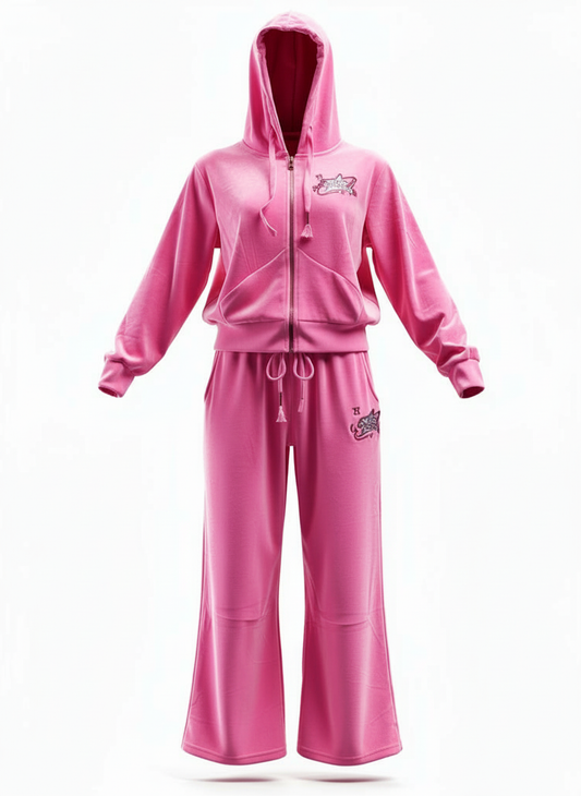 Women's Cropped velvet set