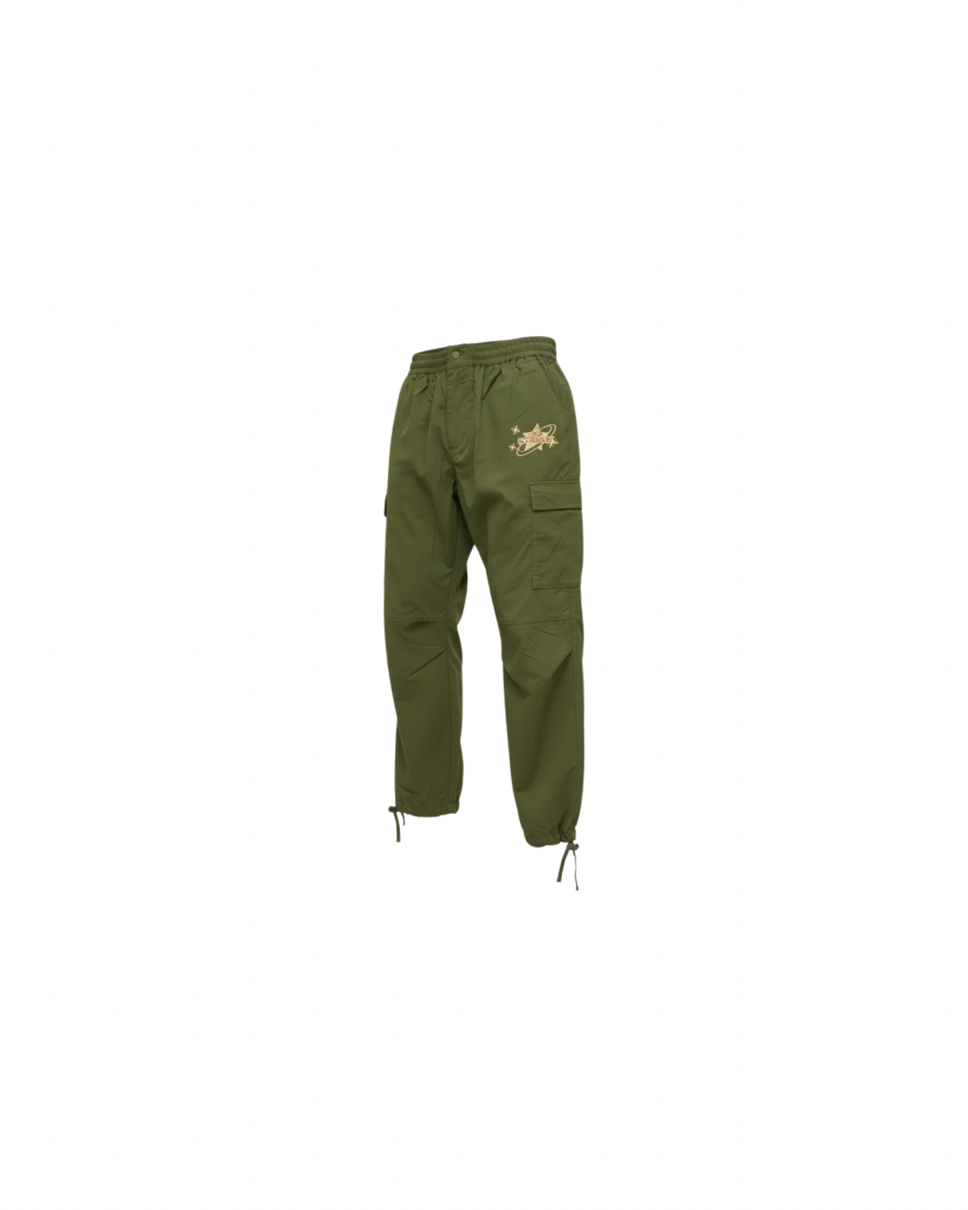 Olive Nylon Cargo Pants