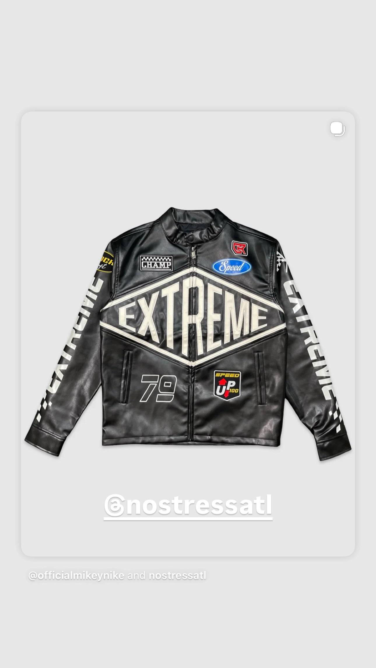 Black Extreme Leather Jacket