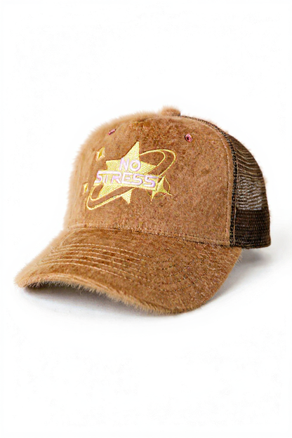 Brown No stress trucker hat