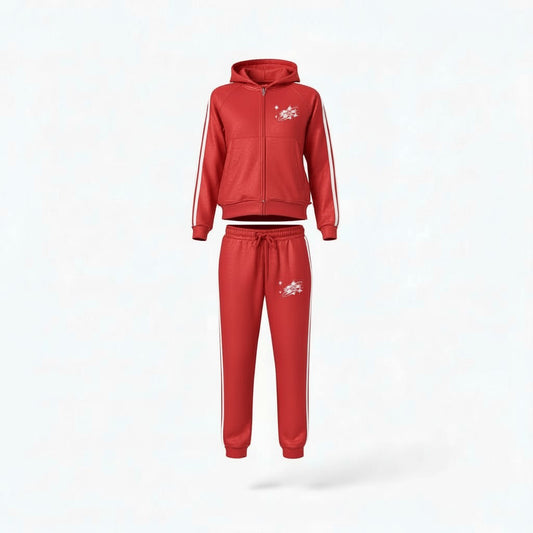 Red Stacked Tracksuit