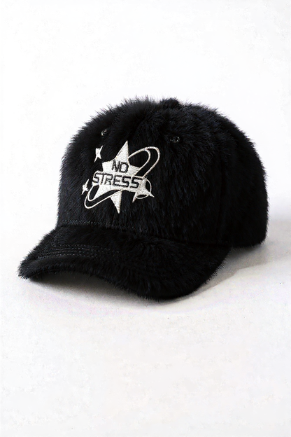 Black No Stress trucker hat