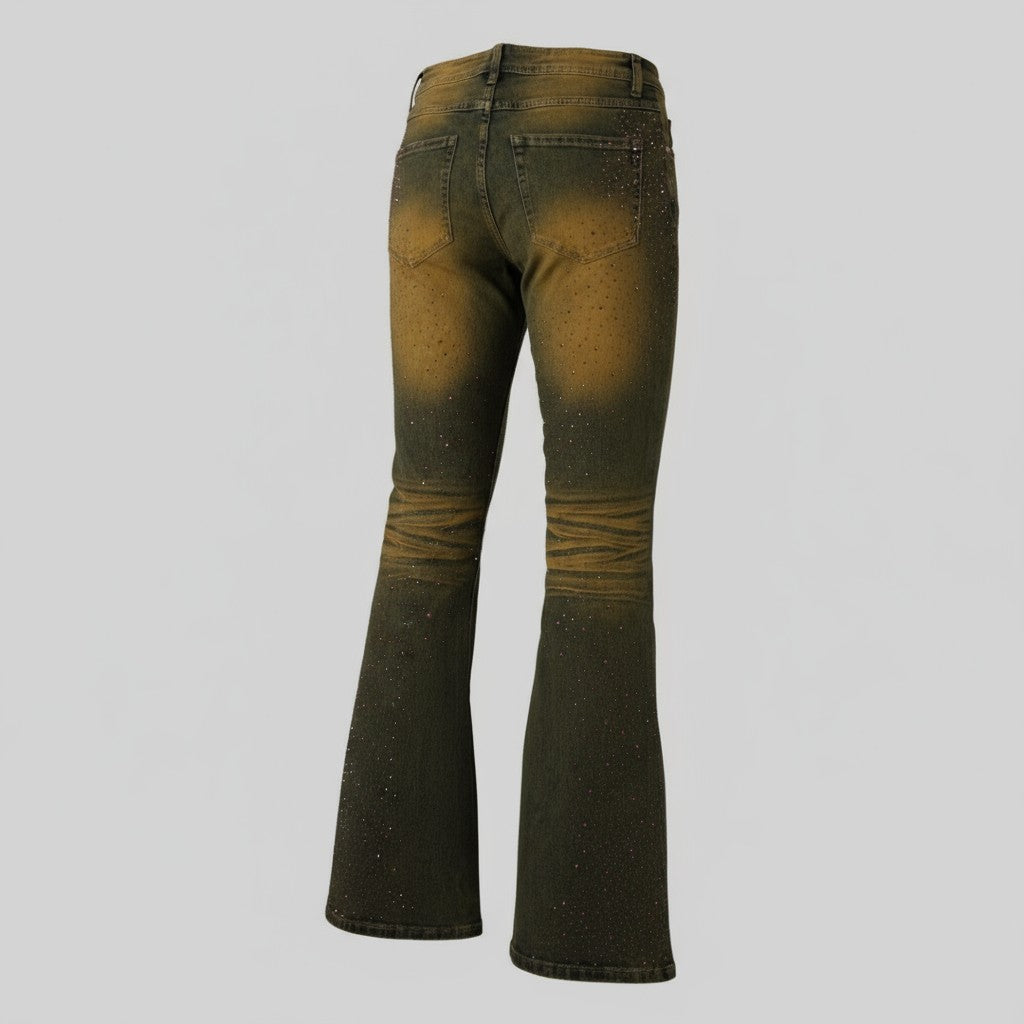 No Stress rhinstone jeans *Limited Edition*