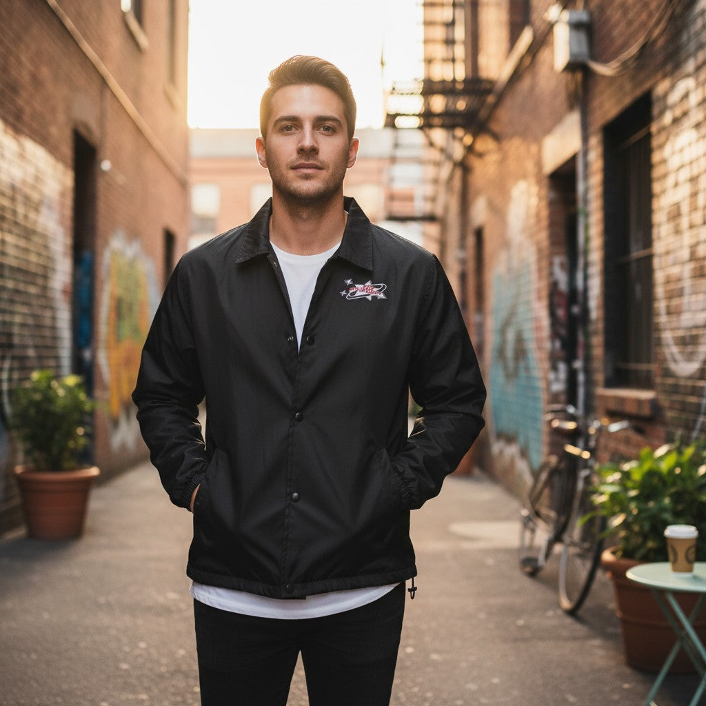 Custom water resistant windbreaker by No Stress